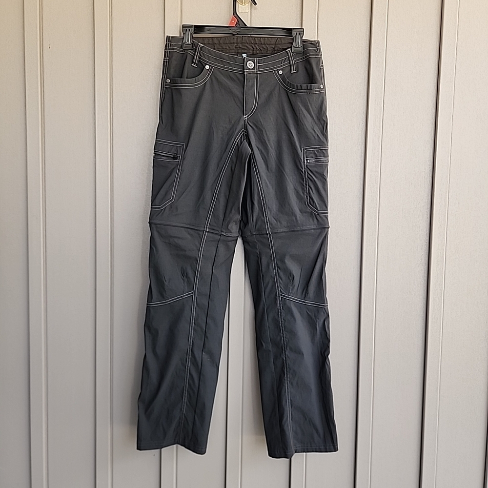 Kuhl Pants Womens 6 Gray Kliffside Convertible Shorts Stretch Ladies Outdoors